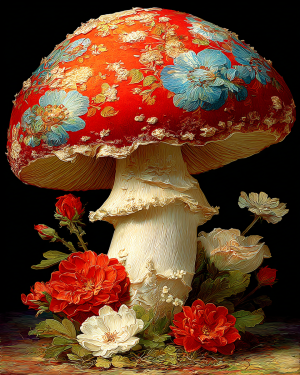 Crafty  Amanita - Mushroom Home Decor