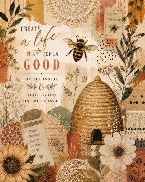 Create a Life - Honeybee Art Print