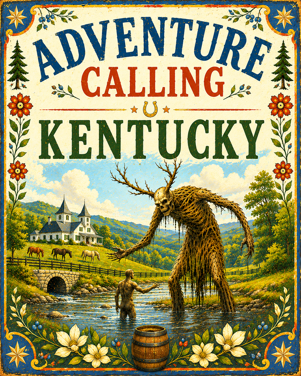 Cryptid Art Print - Kentucky - Adventure Calling