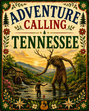 Cryptid Art Print - Tennessee - Adventure Calling