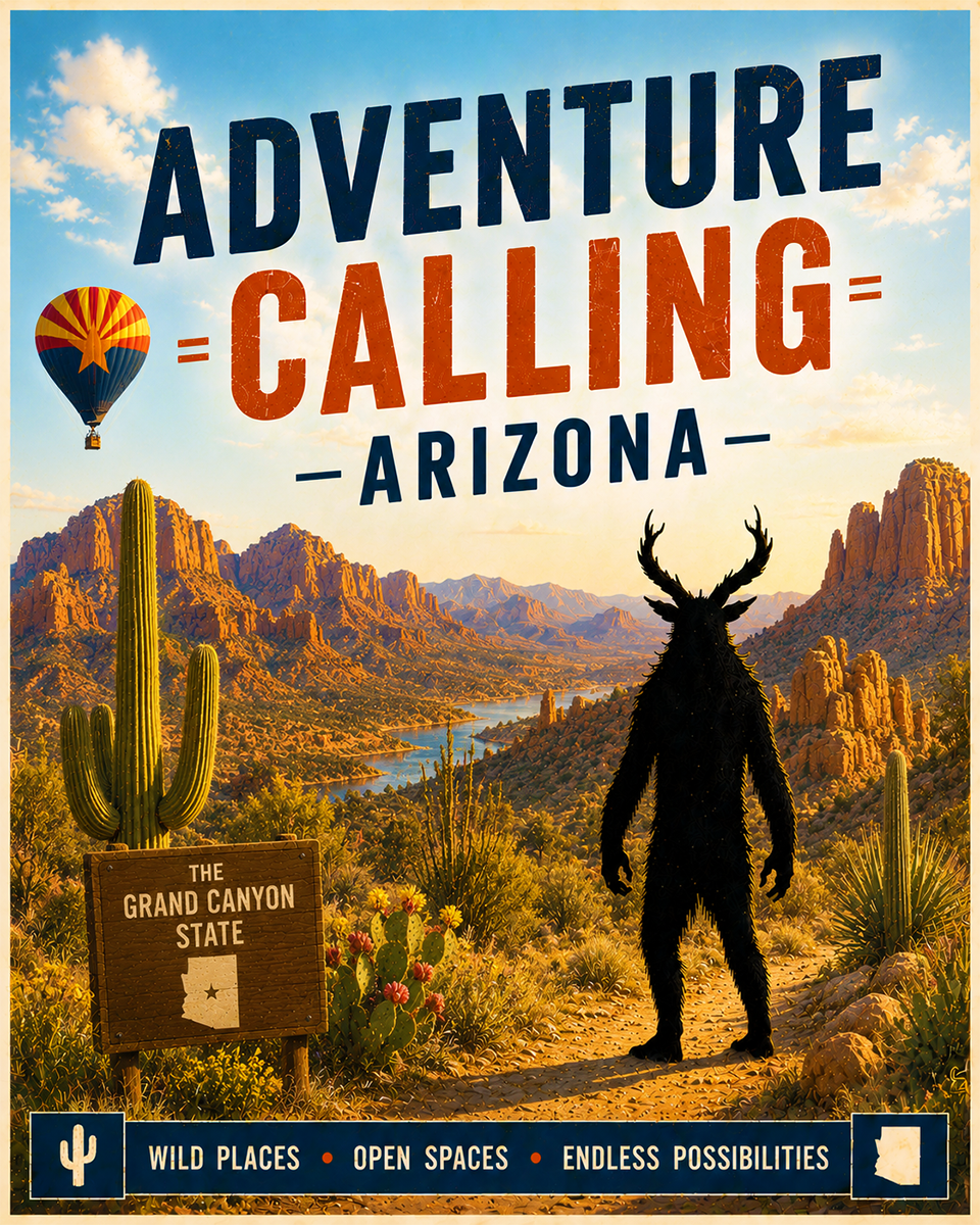 Cryptid Art - Arizona - Adventure Calling