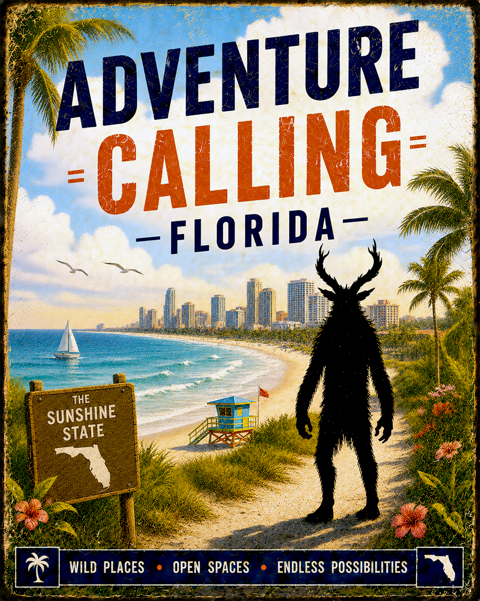 Cryptid Art - Florida - Adventure Calling