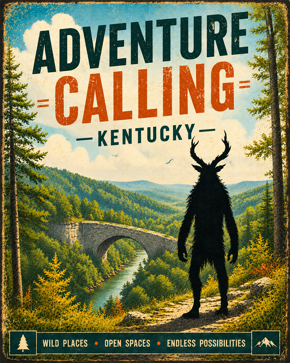 Cryptid Art - Kentucky - Adventure Calling