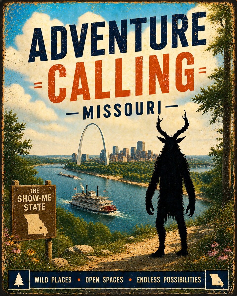 Cryptid Art - Missouri - Adventure Calling