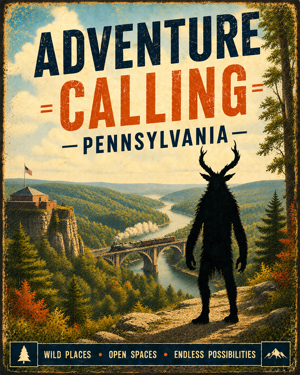 Cryptid Art - Pennsylvania - Adventure Calling