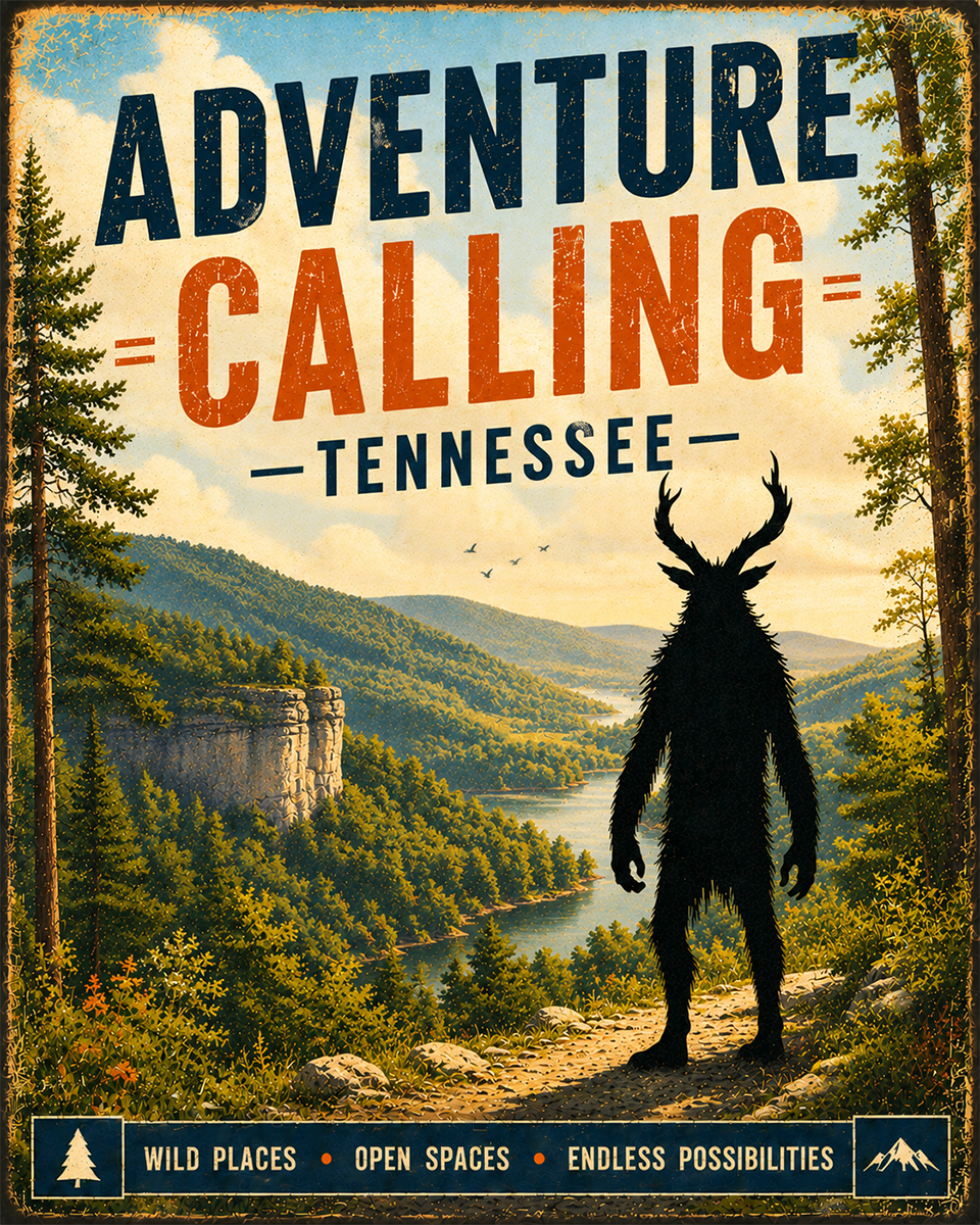 Cryptid Art - Tennessee - Adventure Calling