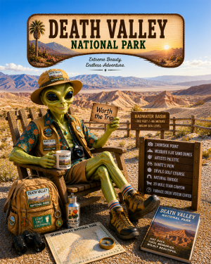 Death Valley National Park Souvenir Art Print