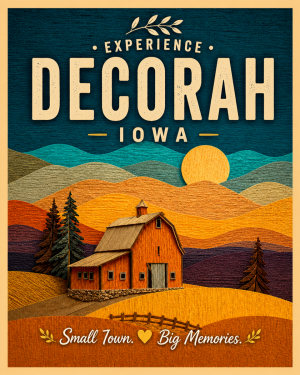 Decorah Iowa - Red Barn Agri-Tourism Art Print