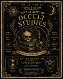 Department of Occult Studies - Dark Academia Art Print
