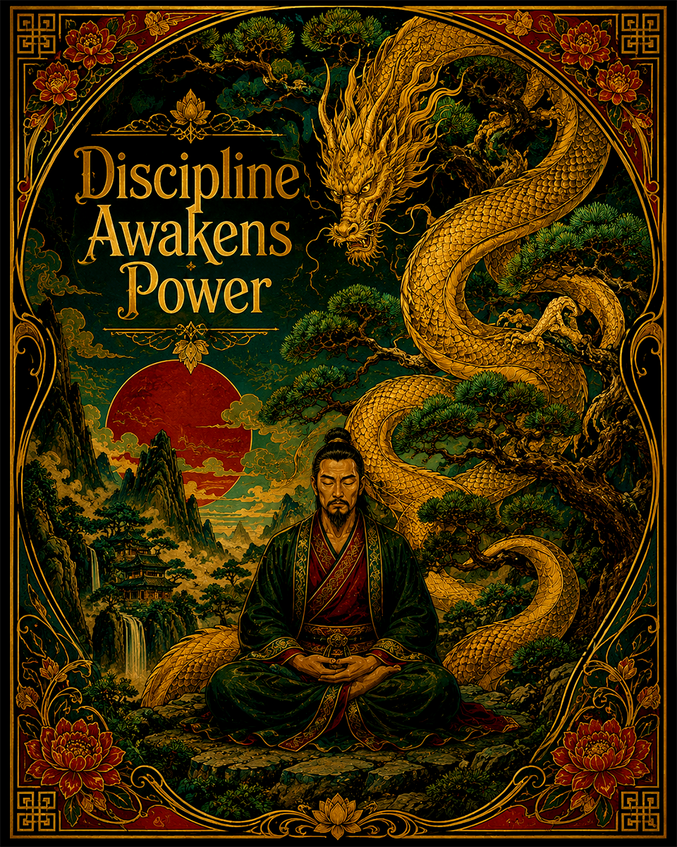 Discipline Awakens Power - Martial Arts Artwork