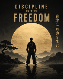 Discipline Creates Freedom - Study - Martial Arts Artwork