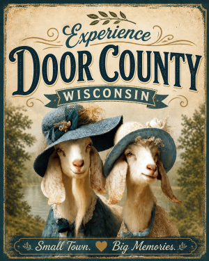 Door County Wisconsin - Goat Sisters Agri-Tourism Art Print