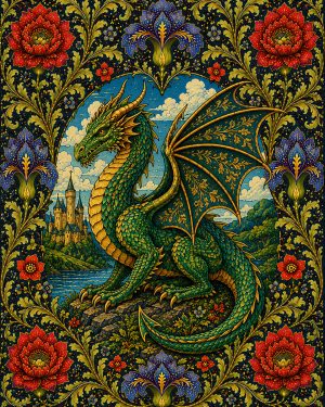 Dragon - Art Nouveau Fantasy Artwork