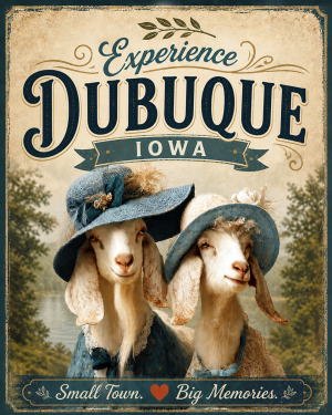 Dubuque Iowa - Goat Sisters Agri-Tourism Art Print