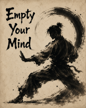 Empty Your Mind - Martial Arts Artwork