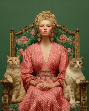 Entitled Cats - Freyja the Norse Goddess Art Print