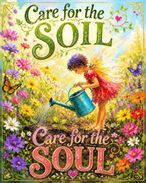 Environmental Wall Art - Care for the Soil Care for the Soul