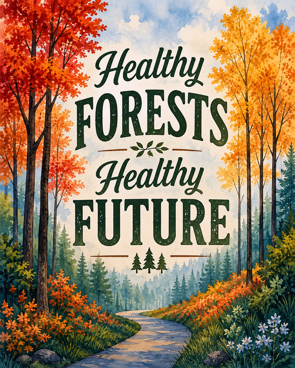 Environmental Artwork - Healthy Forests Healthy Future