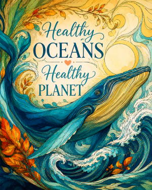 Environmental Artwork - Healthy Oceans Healthy PLanet