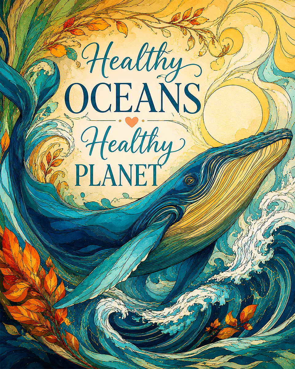Environmental Artwork - Healthy Oceans Healthy PLanet