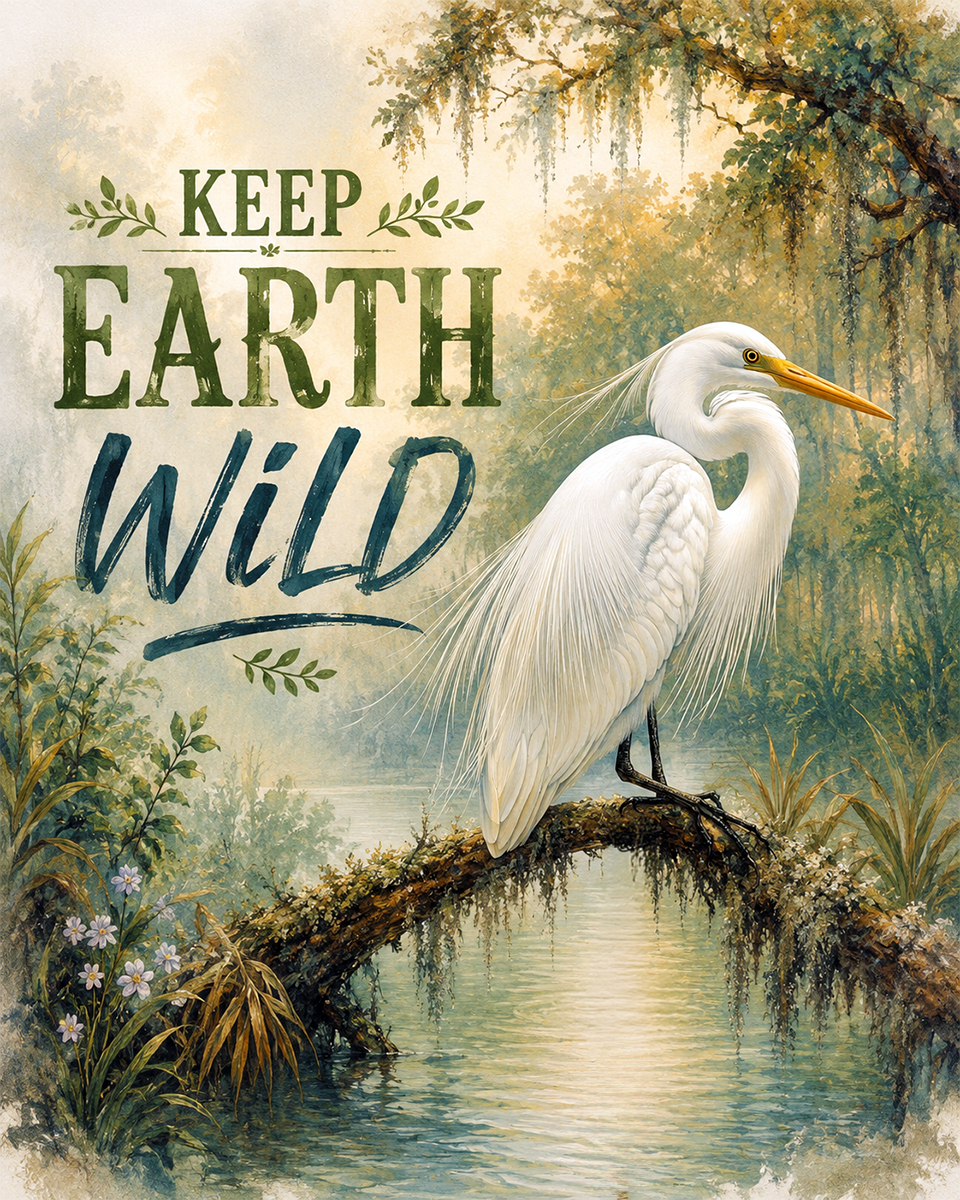 Environmental Artwork - Keep Earth Wild
