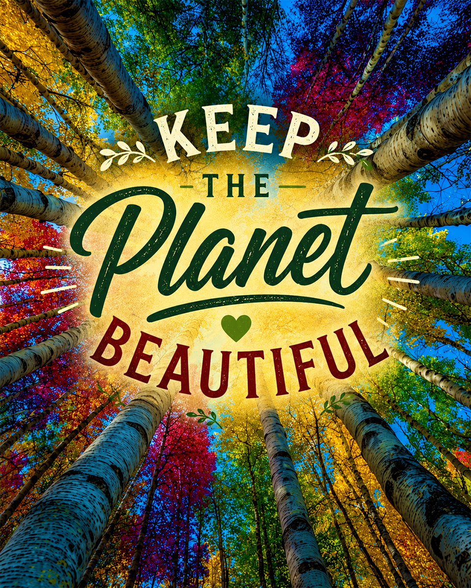 Environmental Artwork - Keep the Planet Beautiful