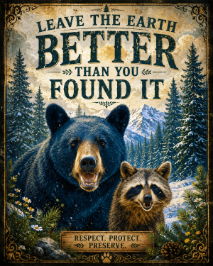 Environmental Art Print - Leave the Earth Better Than You Found It