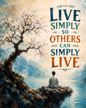 Environmental Art Print - Live Simply So Others Can Simply Live