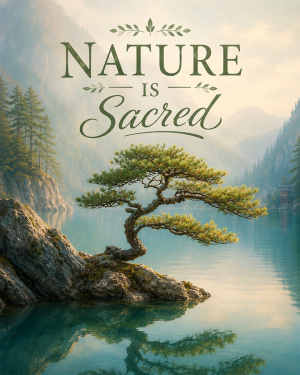 Environmental Art Print - Nature Is Sacred