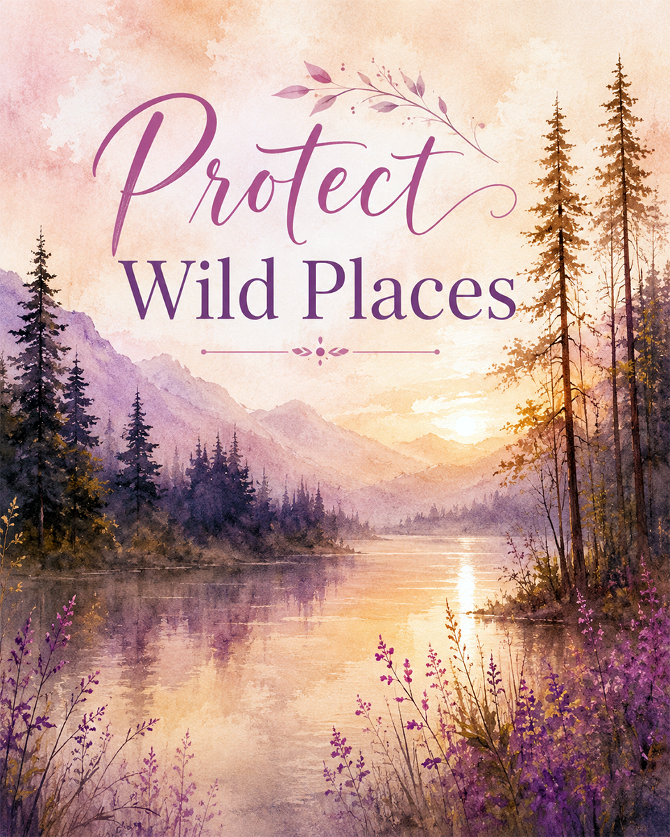 Environmental Art Print - Protect Wild Places