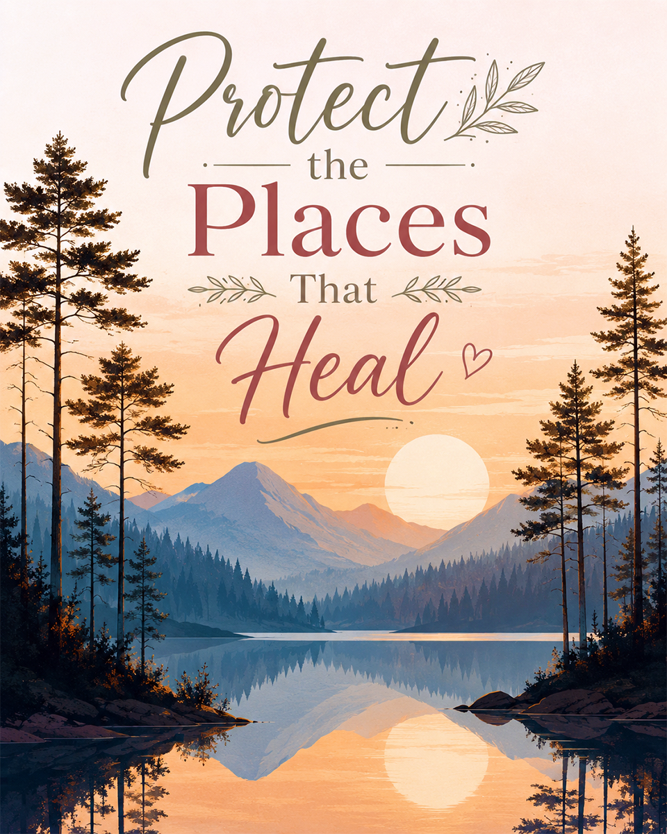 Environmental Art Print - Protect the Places That Heal