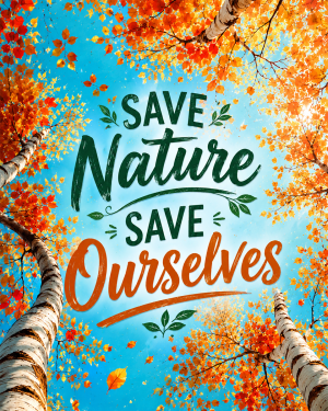 Environmental Art Print - Save Nature Save Ourselves