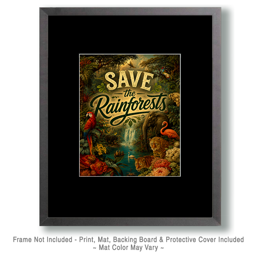 Environmental Art Print - Save the Rainforests - Image 2