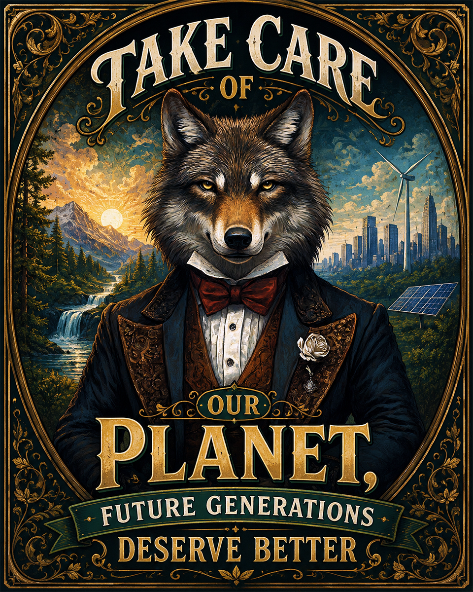 Environmental Art Print - Take Care of Our Planet Future Generations Deserve Better