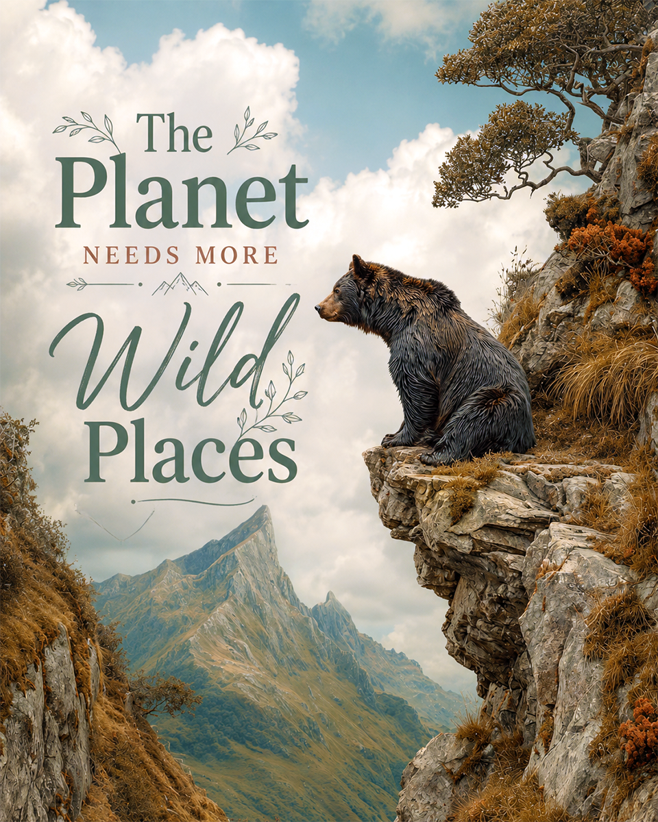 Environmental Art Print - The Planet Needs More Wild Places