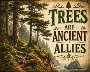 Environmental Art Print - Trees Are Ancient Allies