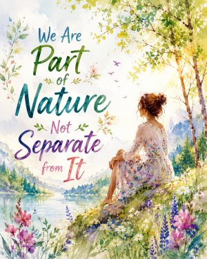 Environmental Art Print - We Are Part of Nature Not Separate From It
