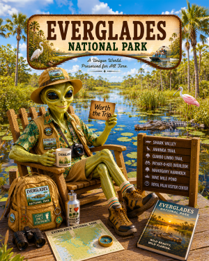 Everglades National Park Souvenir Art Print