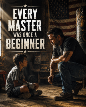 Every Master Was Once a Beginner - Americana - Martial Arts Artwork