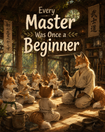 Every Master Was Once a Beginner - Martial Arts Artwork