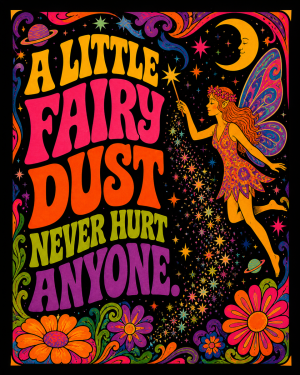 Fairy Dust Psychedelic - Marijuana Poster