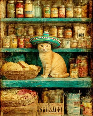 Fierra from Tucson - Cats in Hats Art Print