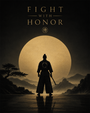 Fight with Honor - Full Moon - Martial Arts Artwork