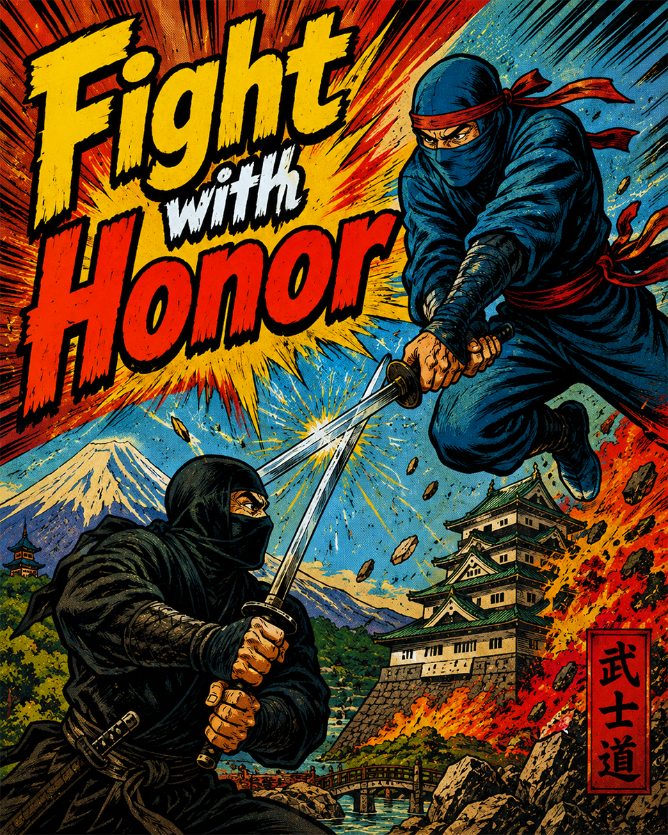 Fight with Honor - Martial Arts Artwork
