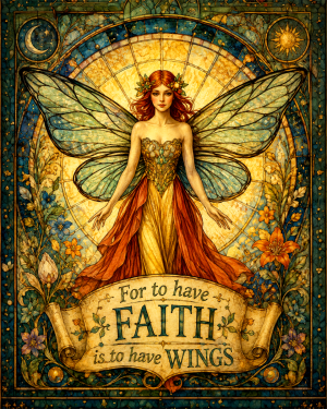 For to Have Faith is to Have Wings - Fairy Art Print