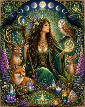 Forest Goddess - Wiccan and Pagan Artwork