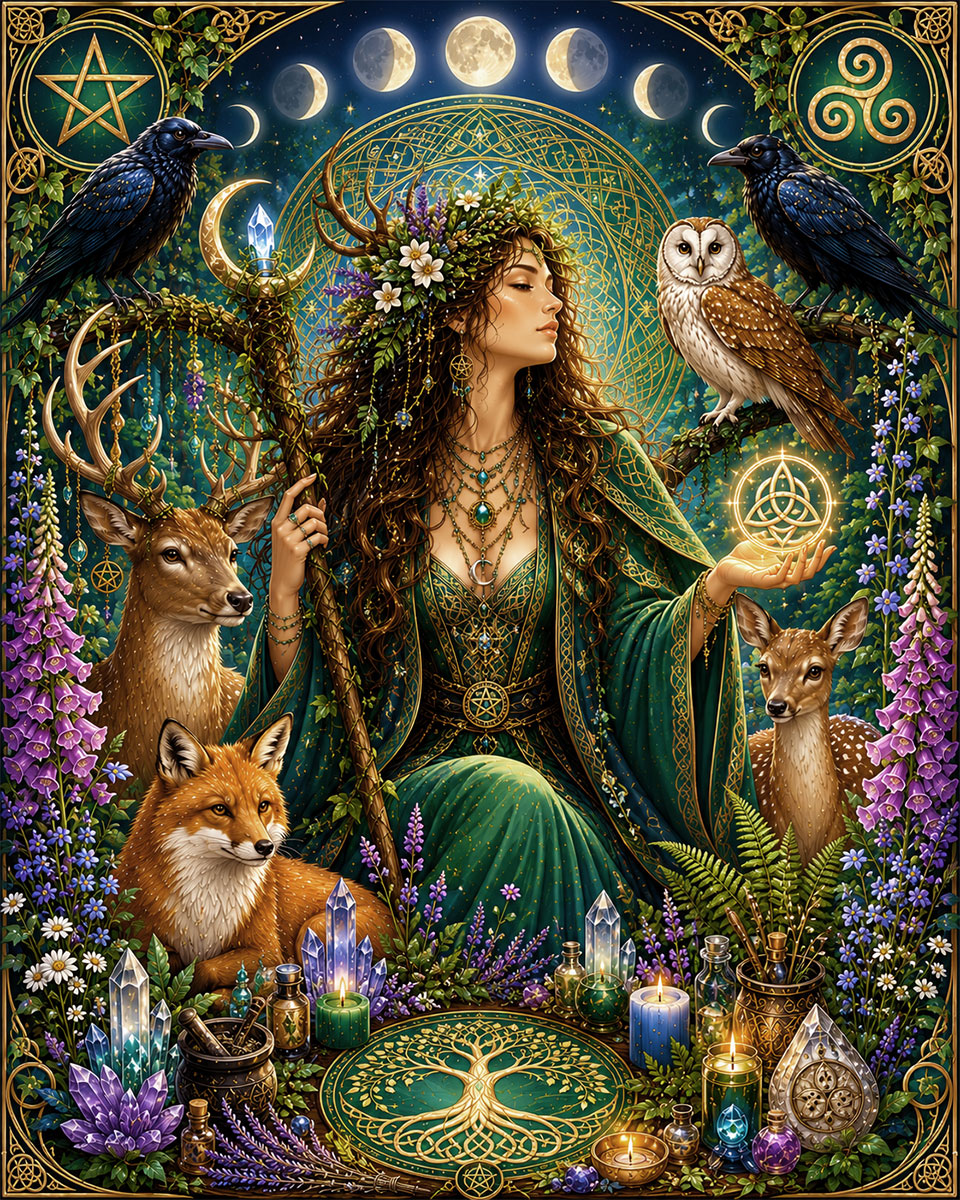 Forest Goddess - Wiccan and Pagan Artwork