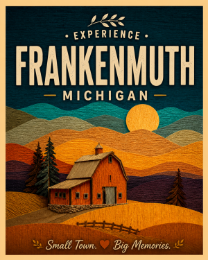 Frankenmuth Michigan - Red Barn Agri-Tourism Art Print
