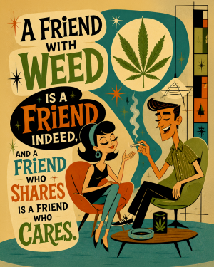 Friend with Weed - Marijuana Poster