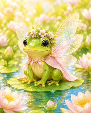 Frog Fairy - Animal Fairies - Children's Fantasy Artwork